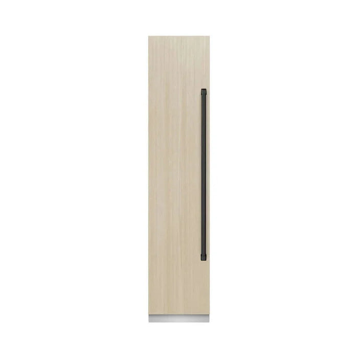 ZLINE 18" Panel Ready Left Hinge Column Freezer, Graphite Gray Interior  Matte Black RBCFVLZ-18-MB09K