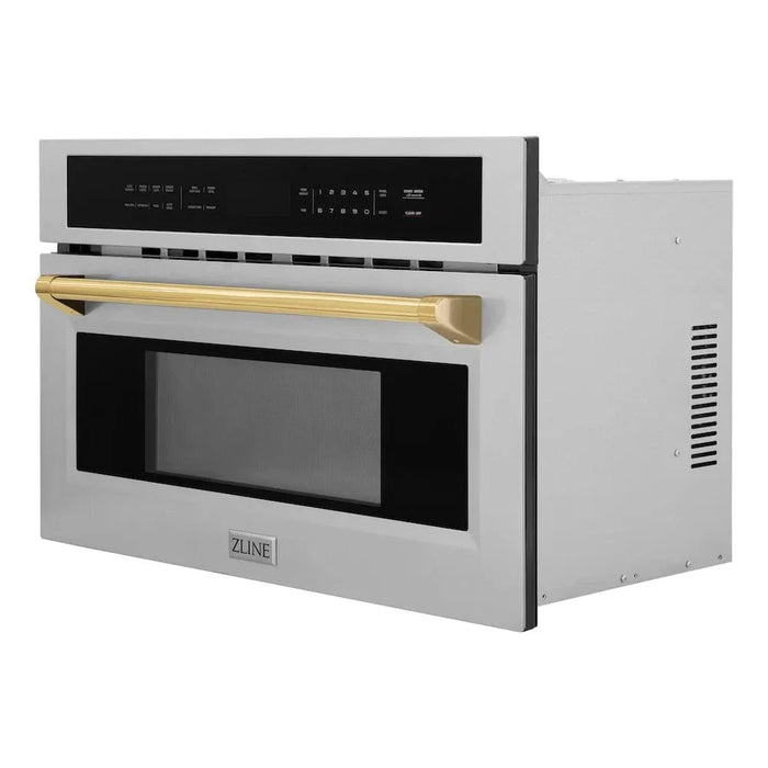 ZLINE 30” Convection Microwave, Stainless Steel, Gold MWOZ-30-G09K