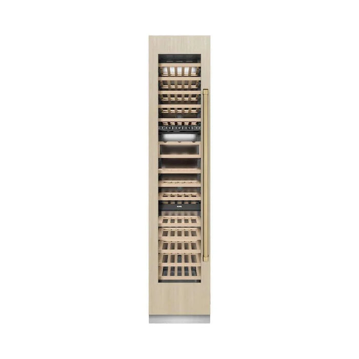 ZLINE 18" Triple Zone 68 Bottle Panel Ready Column Left Hinge Wine Cooler Champagne Bronze RBCWVLZ-18-CB09K