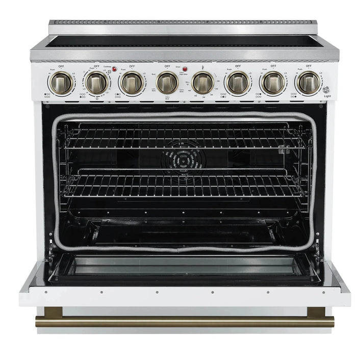 FORNO Paolo 36" Electric Range FFSEL6011-36WHT09K