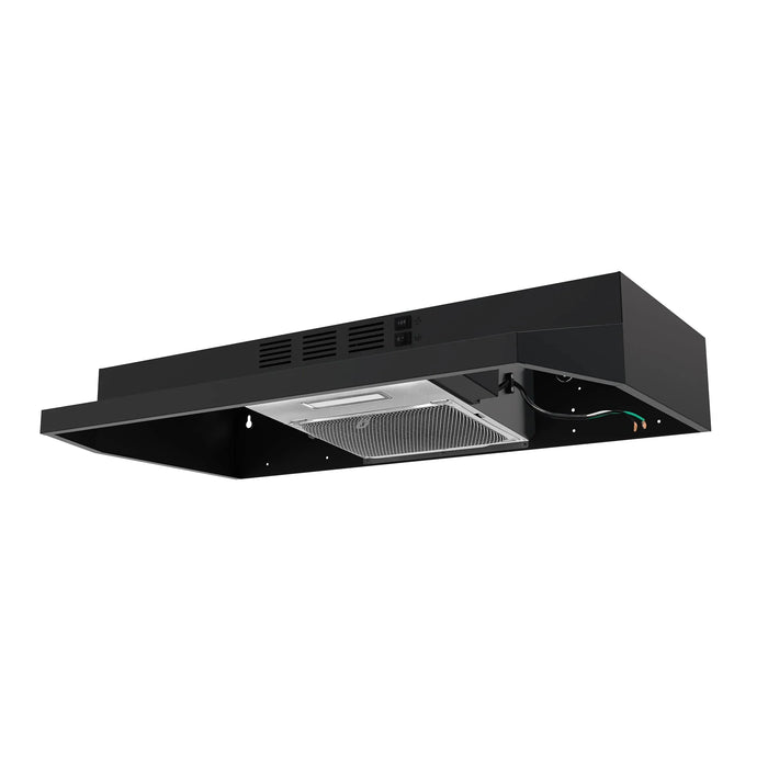 Forno 30" 200 CFM Compact Under Cabinet Black, FRHUC5200-30BLK09K