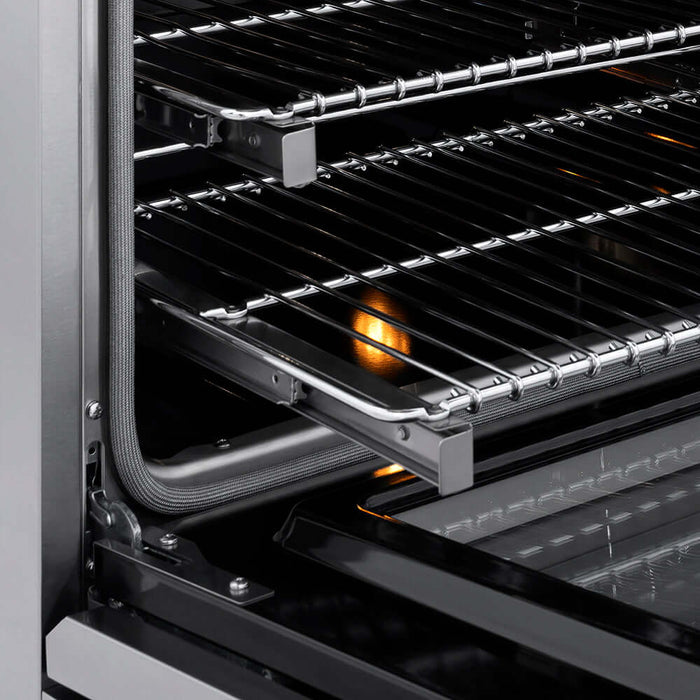 ZLINE 36" Paramount Induction Range, Cooktop, Electric Convection Oven, Satin Stainless Steel SINRS-3609K