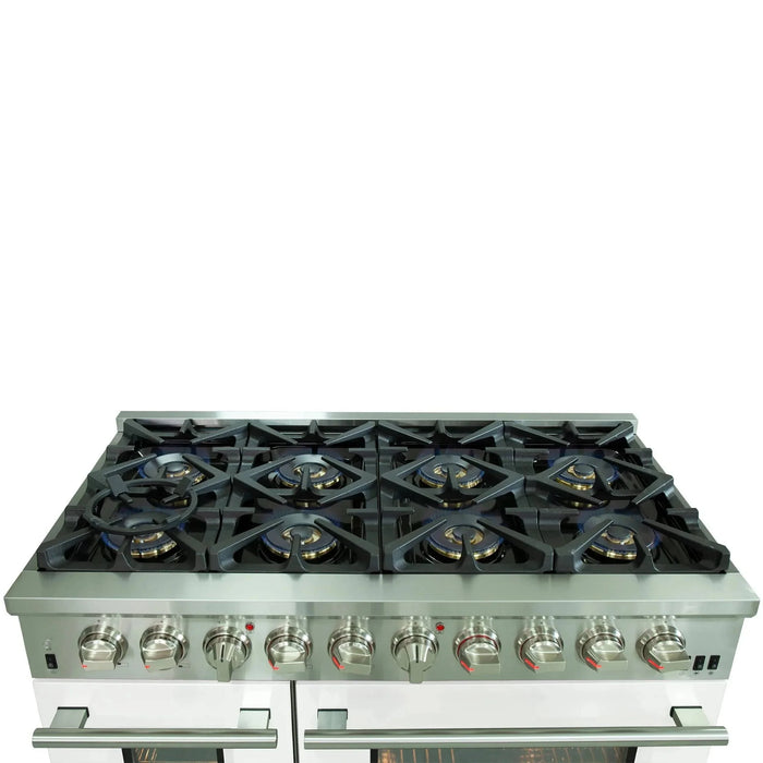 FORNO Capriasca 48" Dual Fuel Range FFSGS6187-48WHT09K