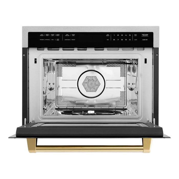 ZLINE 24” Convection Microwave, Stainless Steel, Gold MWOZ-24-SS-G09K