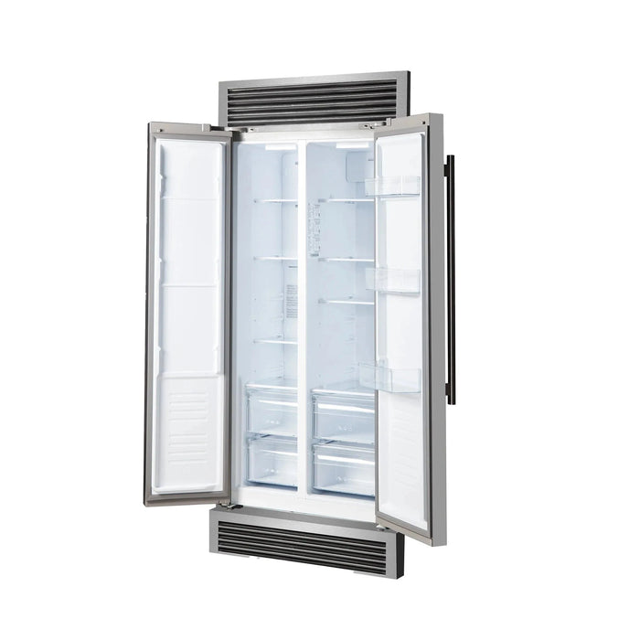 FORNO Salerno 37" Side-by-Side Built-In Refrigerator FFRBI1805-37SG09K