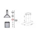 ZLINE 30" Remote Blower Wooden Island Range Hood, 681iM-RD-30 - Farmhouse Kitchen and Bath