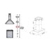 ZLINE 48" Wooden Island Range Hood, Butcher Block, 681iM-48 - Farmhouse Kitchen and Bath