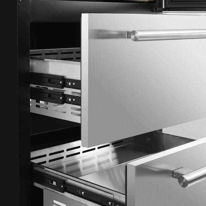FORNO Celano 30" 150 Bottle and 252 Can Dual Zone Wine Cooler FWCDR6697-30S09K