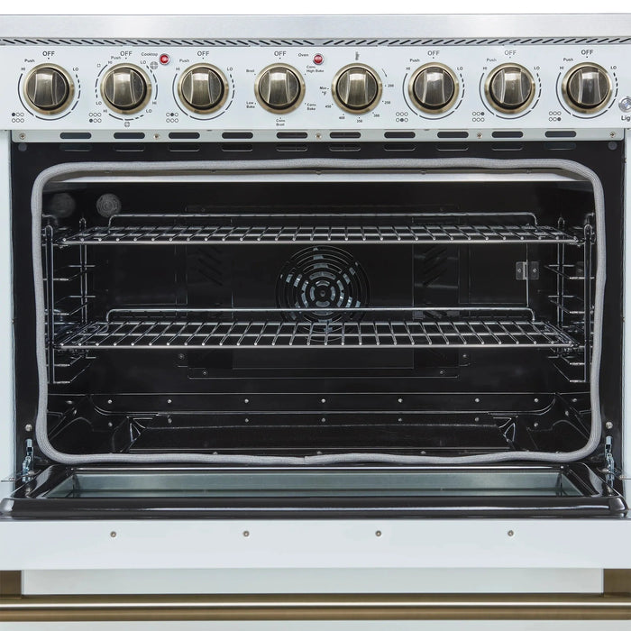 FORNO Paolo 36" Electric Range FFSEL6011-36WHT09K
