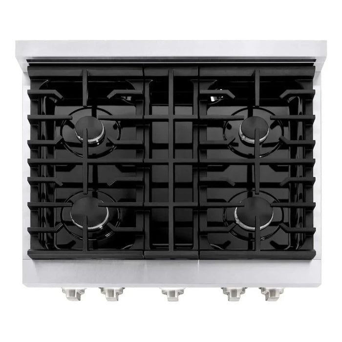 ZLINE 30"Gas Range, Convection Gas Oven , DuraSnow® White Matte, SGRS-WM-3009K
