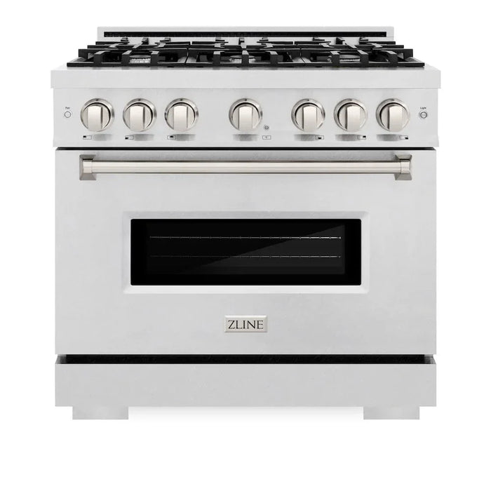 ZLINE 36" Classic Gas Range, Convection Gas Oven DuraSnow® Stainless Steel, CGRS-3609K