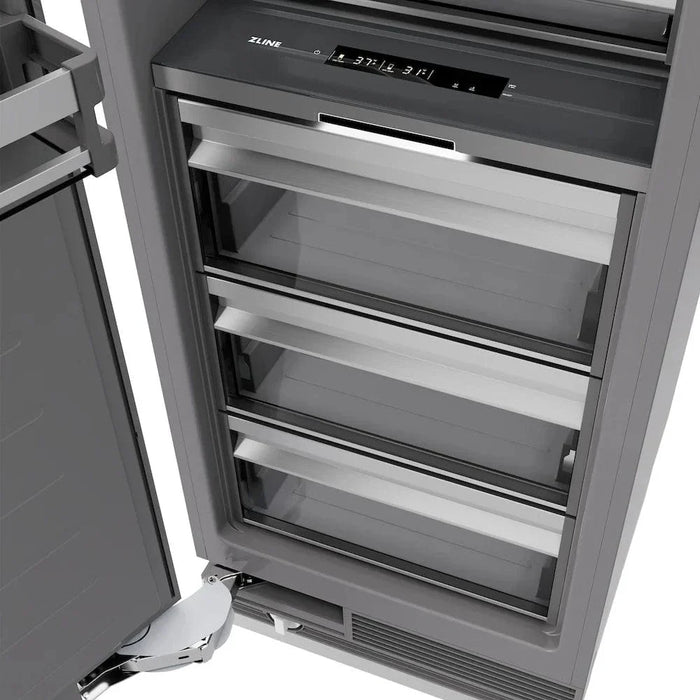ZLINE 24" Column Refrigerator Stainless Steel, Graphite Gray Interior RCRV-304-2409K