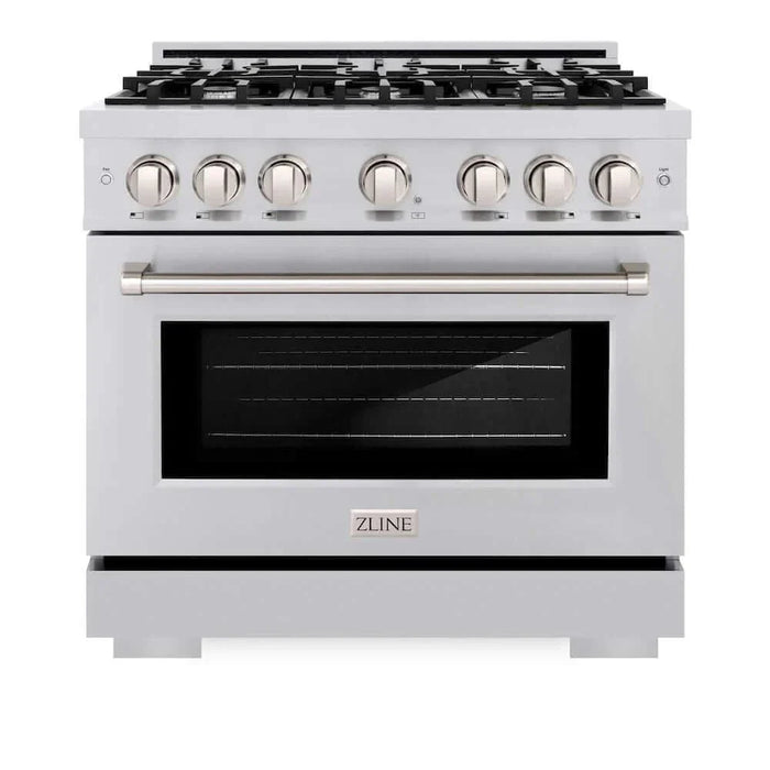 ZLINE 36" Select Dual Fuel Range Gas Cooktop Electric Convection Oven Stainless Steel HDR3609K