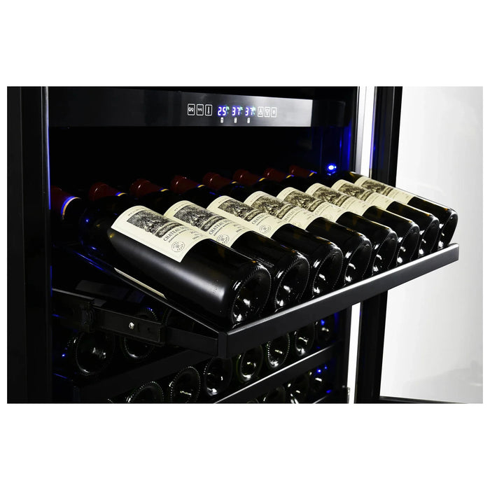 FORNO Capraia 30" 144 Bottle & 200 Can Triple Zone Wine Cooler FWCDR6661-30S09K