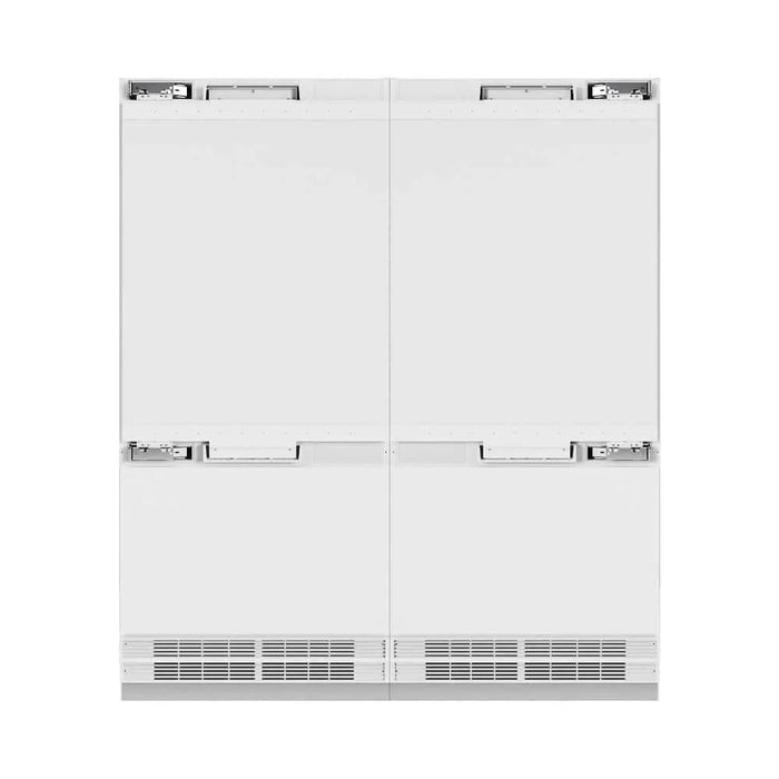 ZLINE 72" Panel Ready Built-In Bottom Freezer Refrigerator,Water Dispenser, Ice Maker, Polished Gold RBITZ-72-G09K