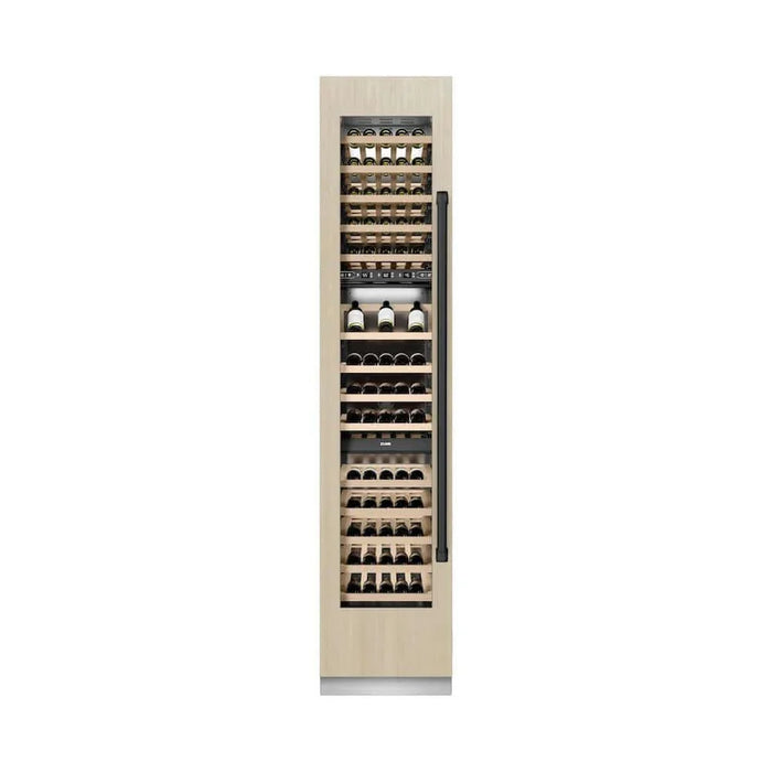ZLINE 18" Triple Zone 68 Bottle Panel Ready Column Left Hinge Wine Cooler Matte Black RBCWVLZ-18-MB09K