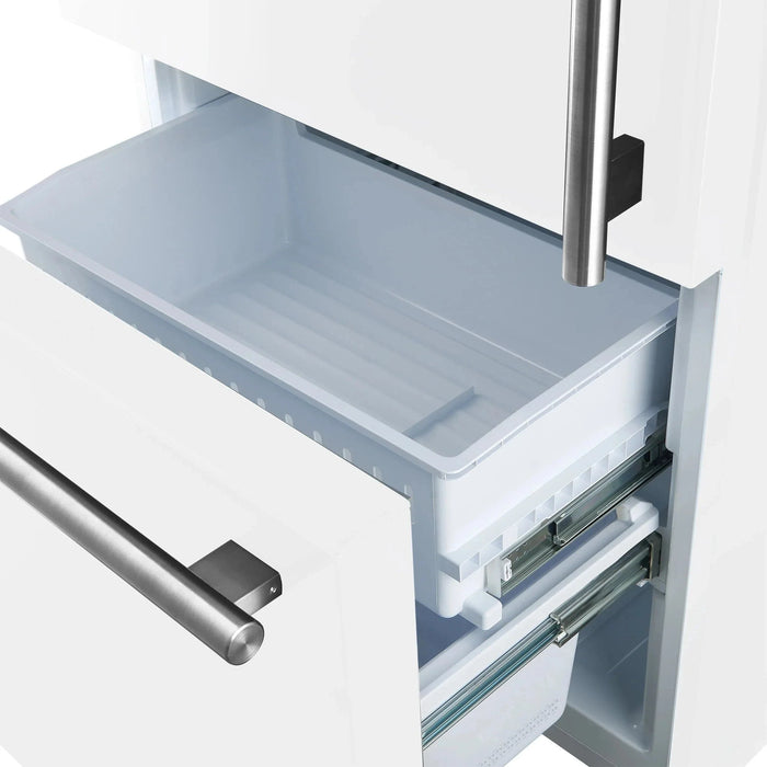 FORNO Espresso Milano 62" Side-By-Side Refrigerator FFFFD1787-60WHT09K