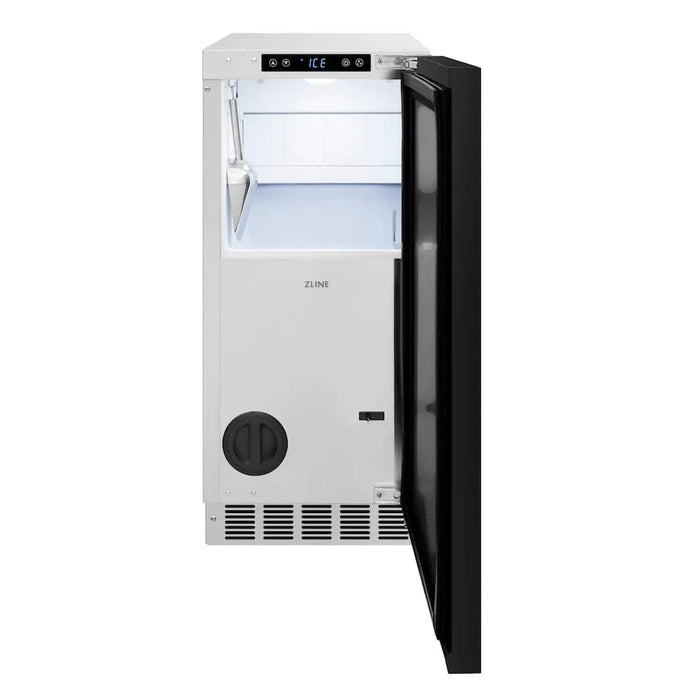 ZLINE 15" Touchstone Gourmet Ice Maker Drain Pump Panel Ready Door IGMDP-1509K