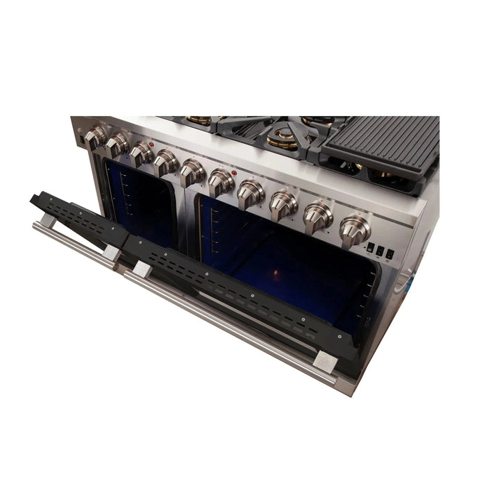 FORNO Capriasca 48" Dual Fuel Range FFSGS6187-48WHT09K