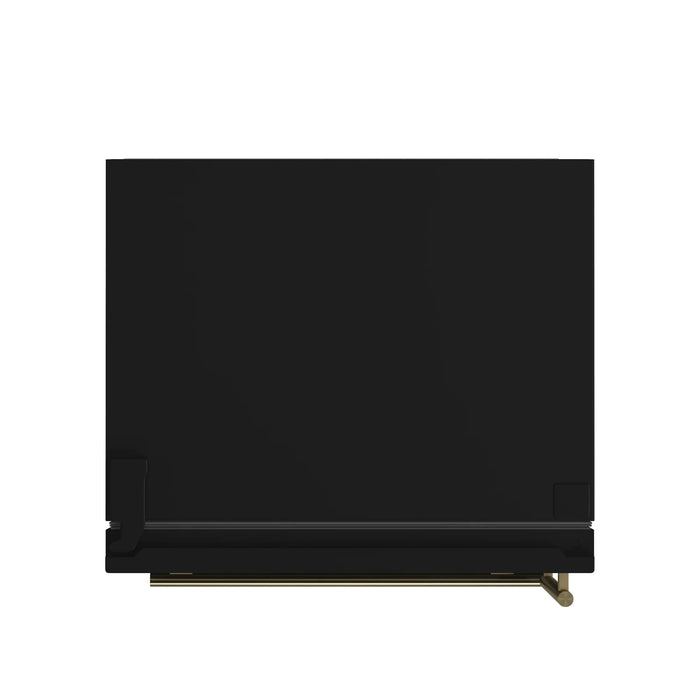 FORNO Espresso Milano 31" Left Swing Refrigerator FFFFD1786-31BLK09K