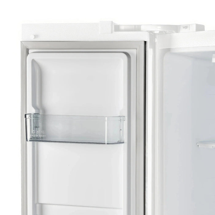 FORNO Espresso Salerno 33" Refrigerator White Antique Brass Handles FFRBI1805-33WHT09K