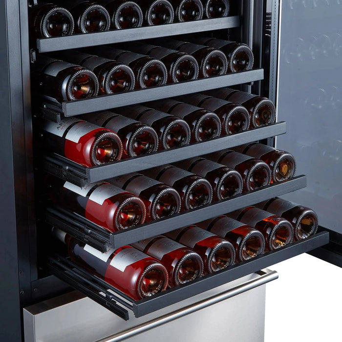 FORNO Azienda 24" 108 Bottle Triple Zone Wine Cooler FWCDR6628-24S09K