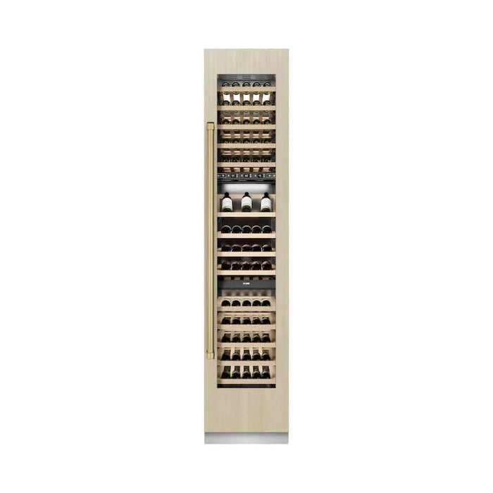 ZLINE 18" Triple Zone 68 Bottle Panel Ready Column Right Hinge Wine Cooler Champagne Bronze RBCWVRZ-18-CB09K