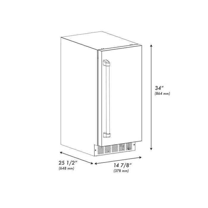 ZLINE 15" Touchstone Gourmet Ice Maker, Drain Pump09K