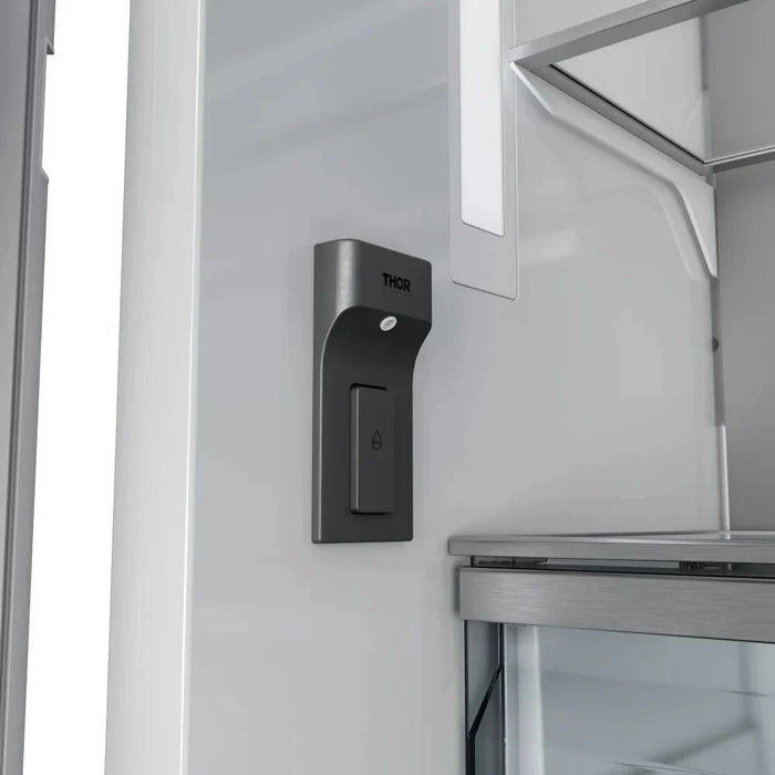 THOR 36" Panel Ready Built-In French Door Refrigerator, Interior Water Dispenser, Ice Maker, XRF3619BFP09K
