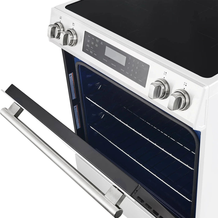 FORNO Espresso Donatello 30" Induction Range, FFSIN0905-30WHT09K