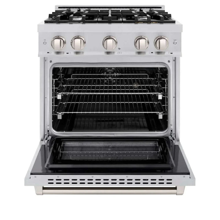 ZLINE 30" Select Dual Fuel Range Gas Cooktop Electric Convection Oven Stainless Steel HDR3009K
