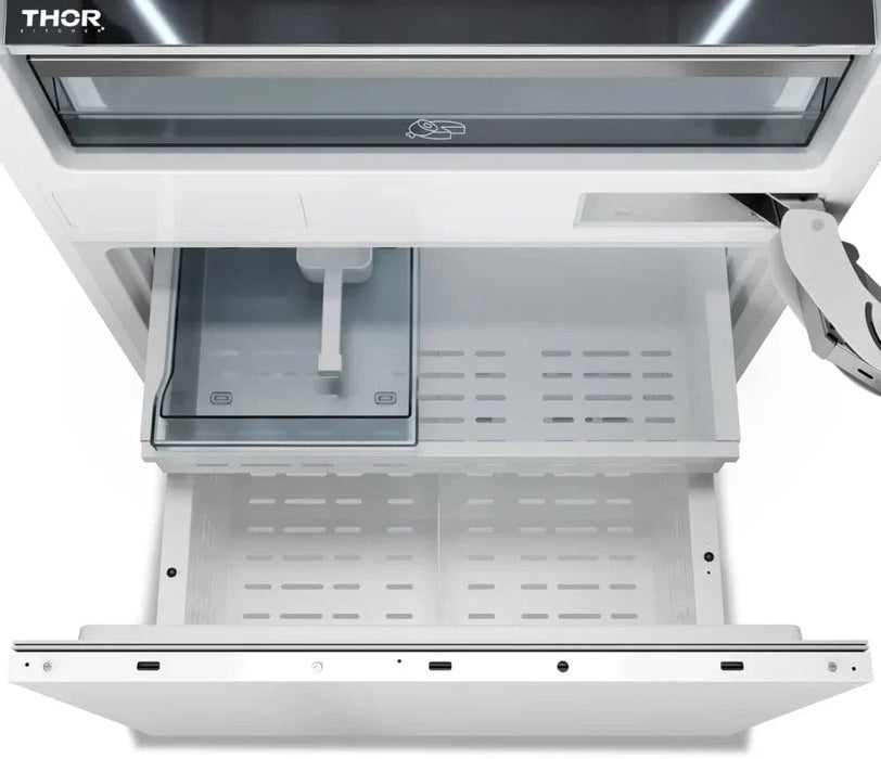 THOR 30" Panel Ready Built-In Bottom Mount Refrigerator Water Dispenser, Ice Maker, Automatic Defrost, XRF3016BBP09K