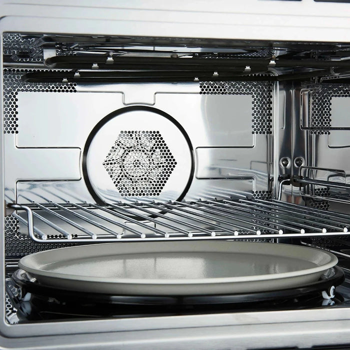 Forno Oliena Espresso 30" Microwave Oven in Black with Stainless Steel Handle, FMWDR3093-30BLK09K