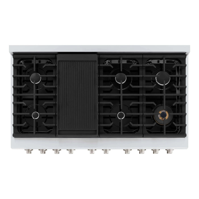 ZLINE 48"Paramount Dual Fuel Range Stainless Steel, Black Matte, SDR-BLM-4809K