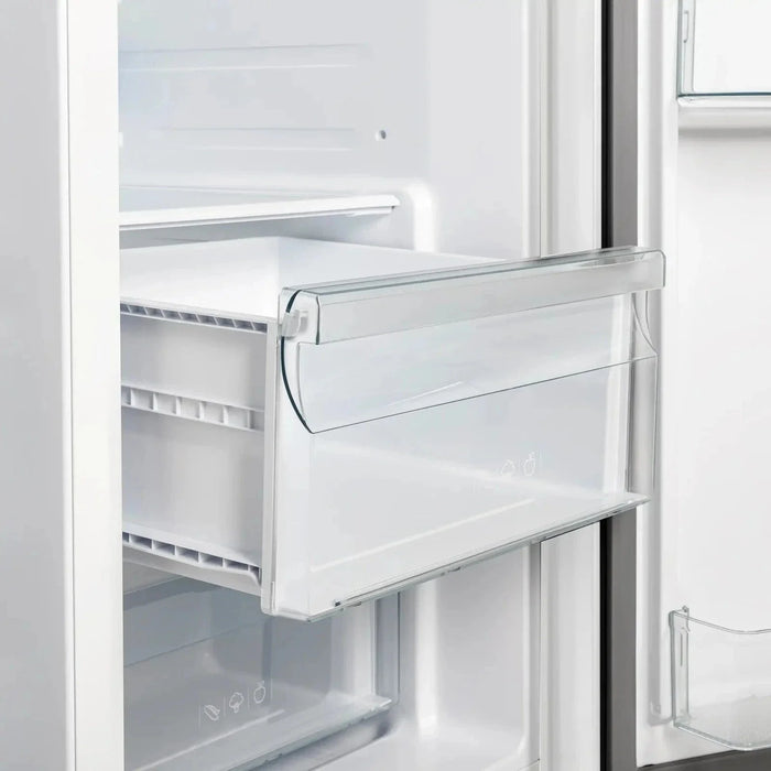 Forno Espresso Salerno 36"Side-by-Side Refrigerator, Water Dispenser, White with Antique Brass Handle FFRBI1844-36WHT09K