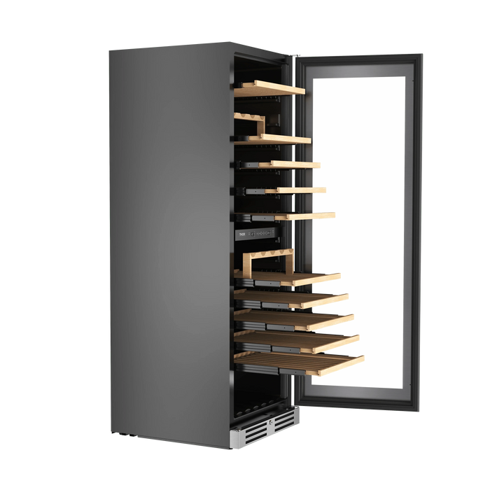 THOR Kitchen 24" Wine Cooler, 115 Wine Bottle Capacity TWC2470D09K