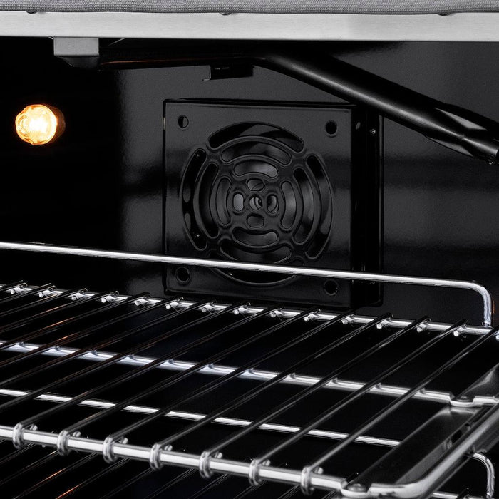ZLINE 36 in.Gas Range, Convection Gas Oven, Brass Burner, Black Stainless Steel, SGRB-BR-3609K