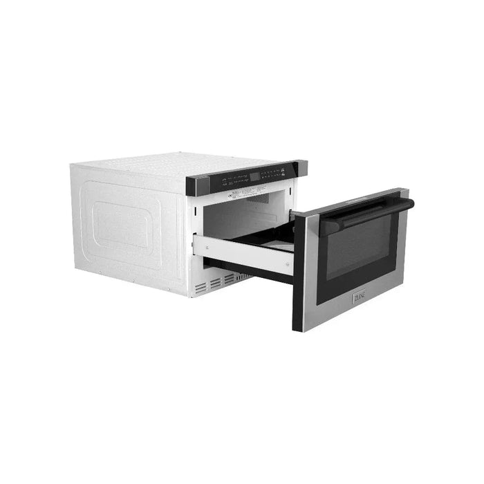 ZLINE 24" Microwave Drawer, Stainless Steel, Bronze MWDZ-1-H-MB09K