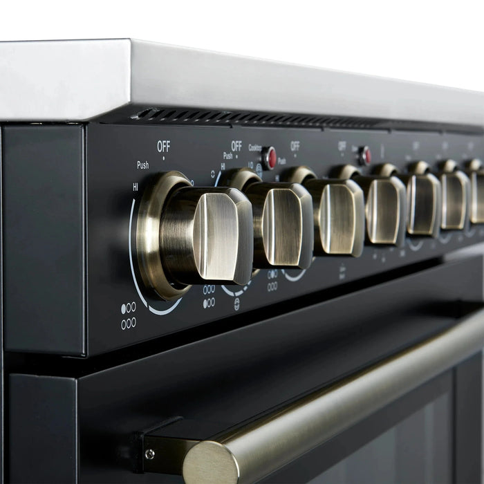FORNO Paolo 36" Electric Range FFSEL6011-36BLK09K