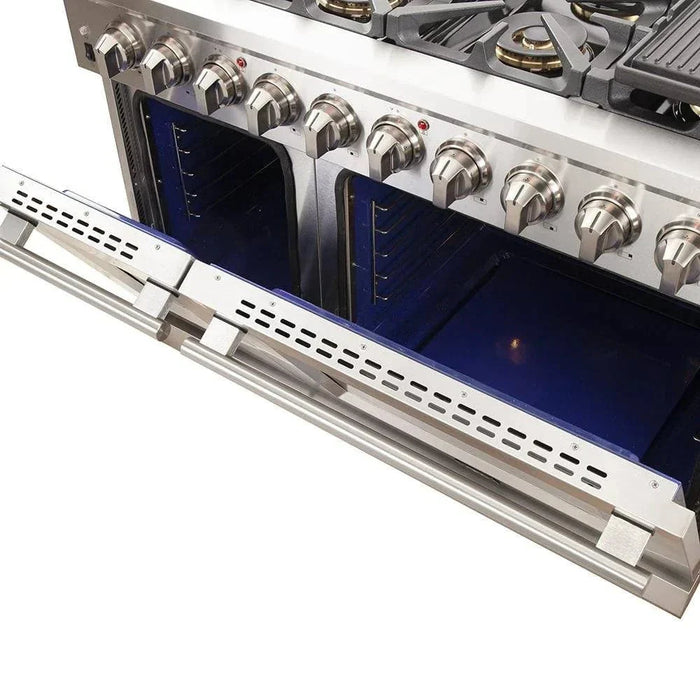 Forno 2-Piece Appliance Package 48" Gas Range, 60" Built-In Refrigerator Stainless Steel FBDL-019-06CAUS09K