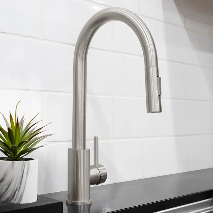 ZLINE Rubicon Pull Down Single Handle Kitchen Faucet, RBCN1-KF-BN09K