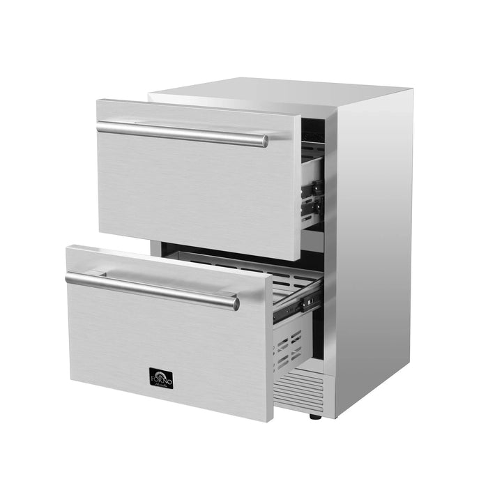 FORNO Como 24" Outdoor/Indoor Drawer Refrigerator FDROD1611-24S09K