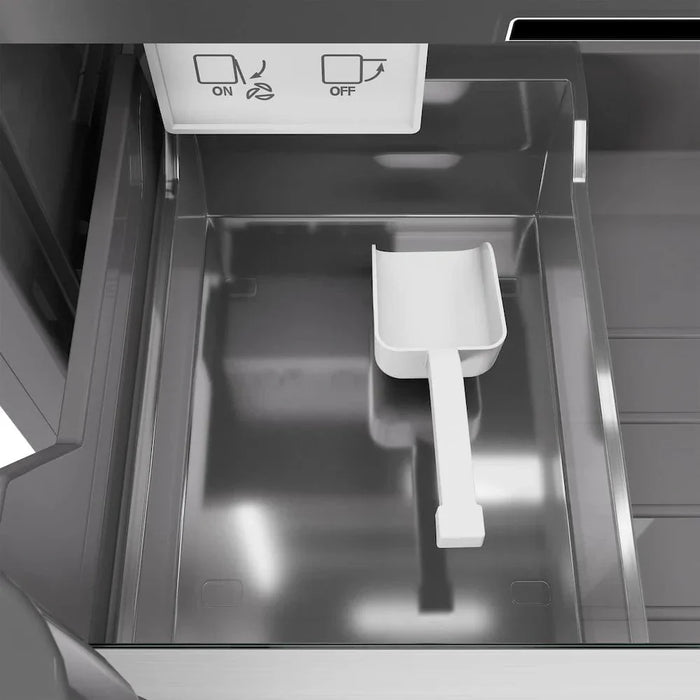 ZLINE 18" Right Hinge Column Freezer Black Stainless Steel, Graphite Gray Interior RCFVR-BS-1809K
