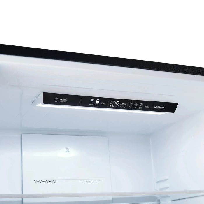 FORNO Espresso Milano 31" Left Swing Refrigerator FFFFD1786-31BLK09K