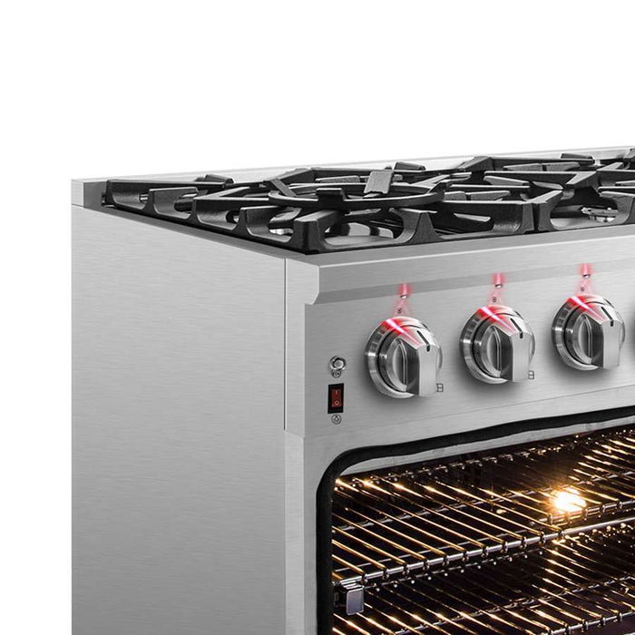 FORNO Massimo 36″ Dual Fuel Range FFSGS6125-3609K
