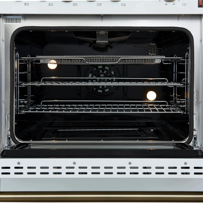 FORNO Giovanni 30" Gas on Gas Range FFSGS6274-30WHT09K