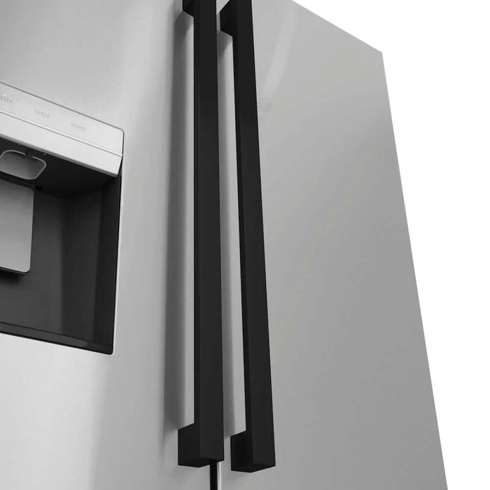 ZLINE Autograph Edition 36" Standard-Depth French Door External Water Dispenser Refrigerator, Dual Ice Maker, Fingerprint-Resistant Stainless Steel RSMZ-W-36-FMB09K