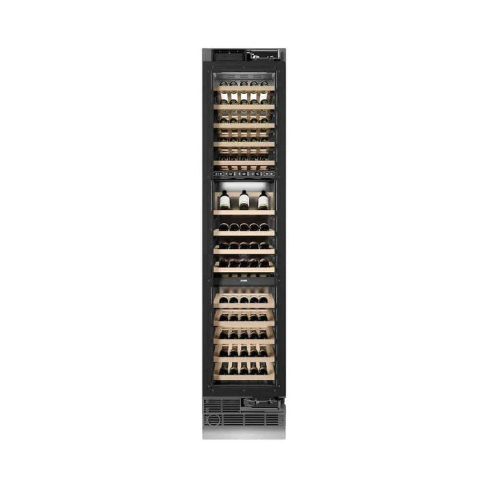 ZLINE 18" Triple Zone 68 Bottle Panel Ready Column Right Hinge Wine Cooler Polished Gold RBCWVRZ-18-G09K
