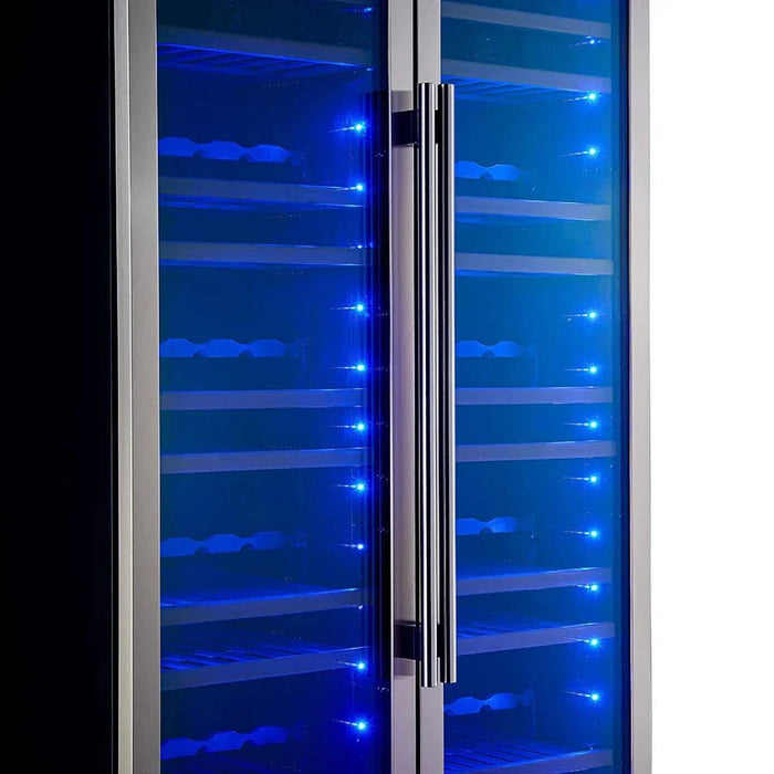 FORNO Vernazza 40" 166 Bottle Dual Zone Wine Cooler FWCDR6642-40S09K
