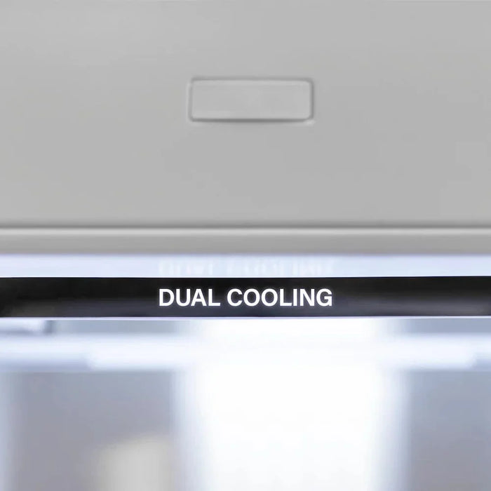 ZLINE 36" Panel Ready Built-In Bottom Freezer Refrigerator,Water Dispenser, Ice Maker, White Matte, Graphite Gray, GRBIV-WM-3609K